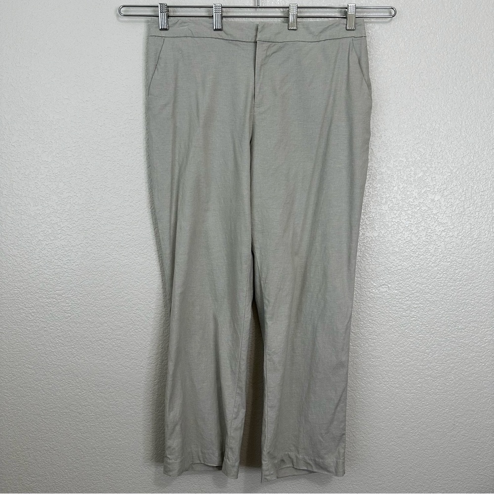 Coldwater Creek Linen Blend Tan Women’s Pants, Size 14P
